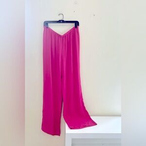 Lafayette 148 New York Pink Wide Leg Pants